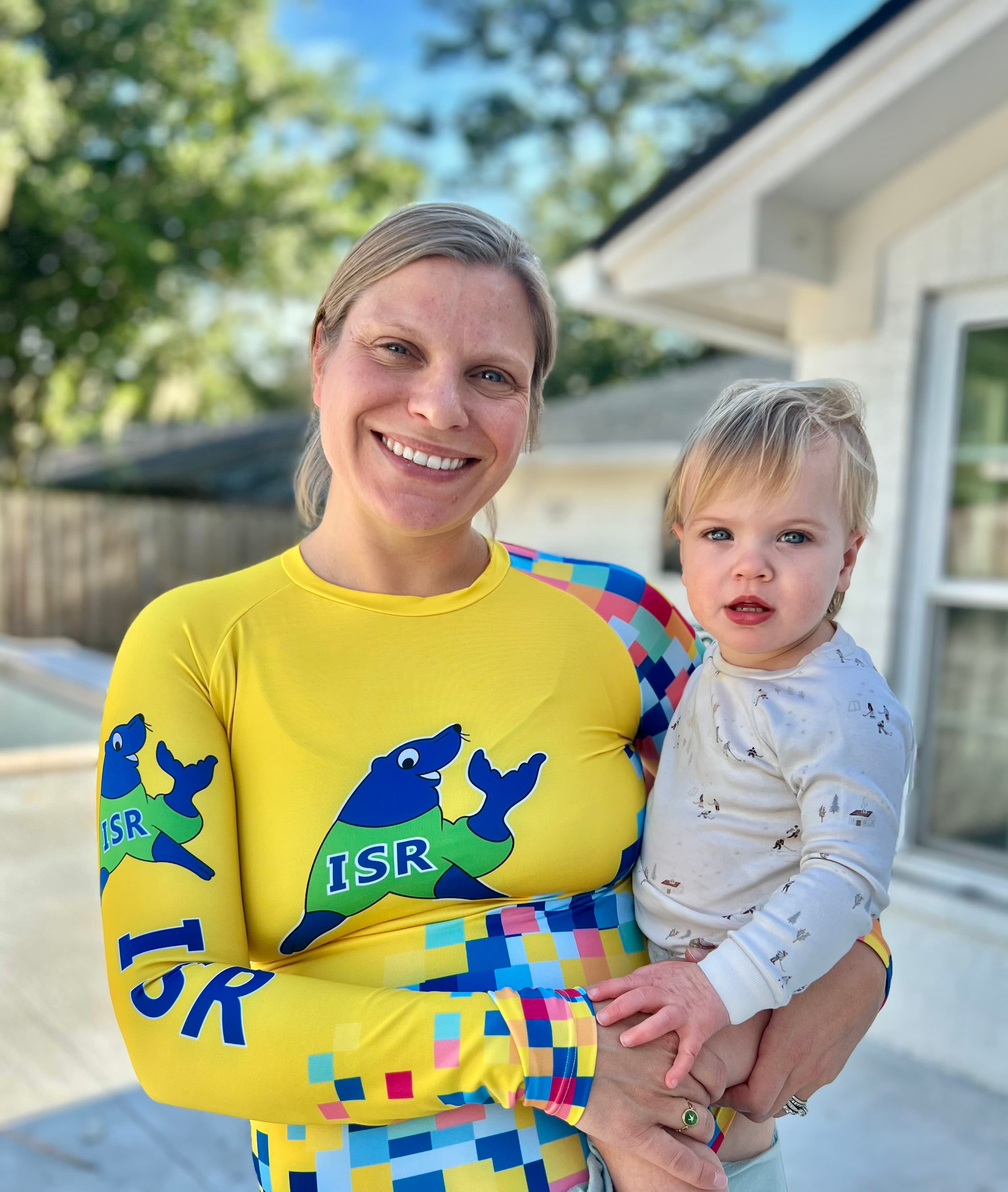 Danielle Hess holding her daughter